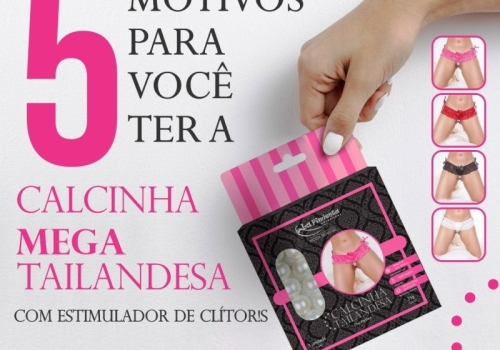 5 Motivos para você ter a calcinha mega tailandesa com estimulador de clitóris.