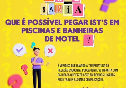 VOCÊ SABIA QUE É POSSÍVEL PEGAR IST'S EM PISCINAS OU BANHEIRAS DE MOTEL? 