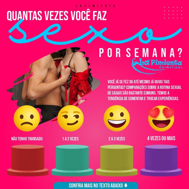 Quantas vezes você faz sexo por semana?