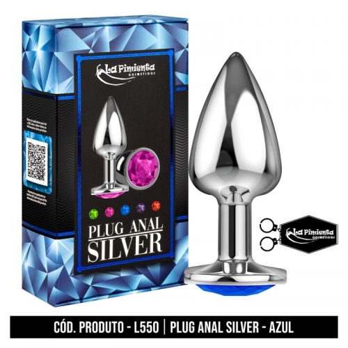 PLUG ANAL SILVER - AZUL 