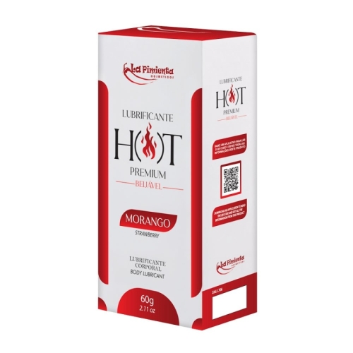 LUBRIFICANTE HOT PREMIUM - MORANGO