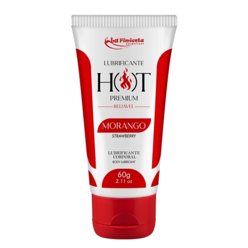 LUBRIFICANTE HOT PREMIUM - MORANGO