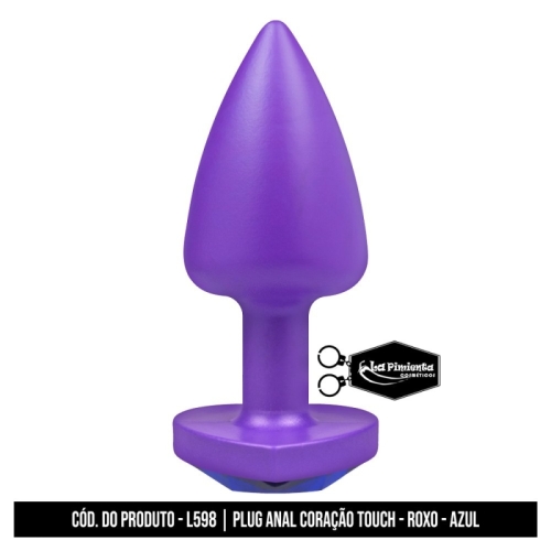 PLUG ANAL ROXO TOUCH - AZUL