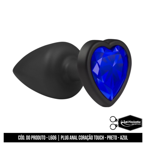 PLUG ANAL PRETO TOUCH - AZUL