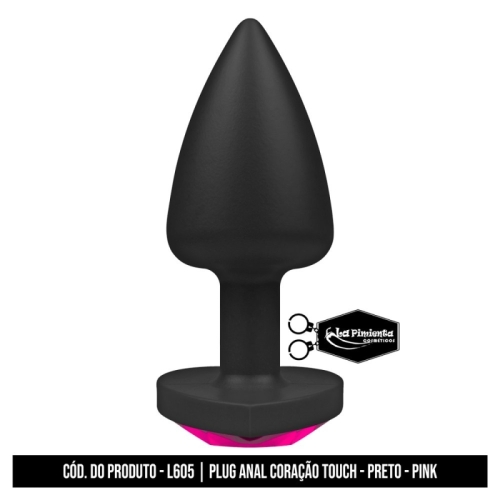 PLUG ANAL PRETO TOUCH - PINK