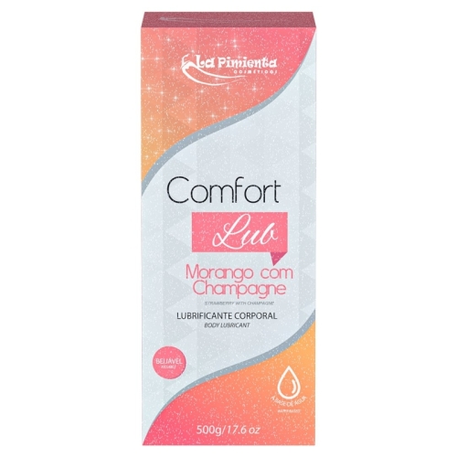 COMFORT LUB 500g - MORANGO COM CHAMPAGNE