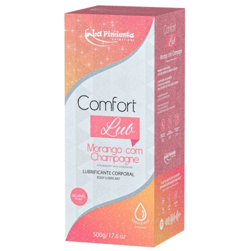 COMFORT LUB 500g - MORANGO COM CHAMPAGNE